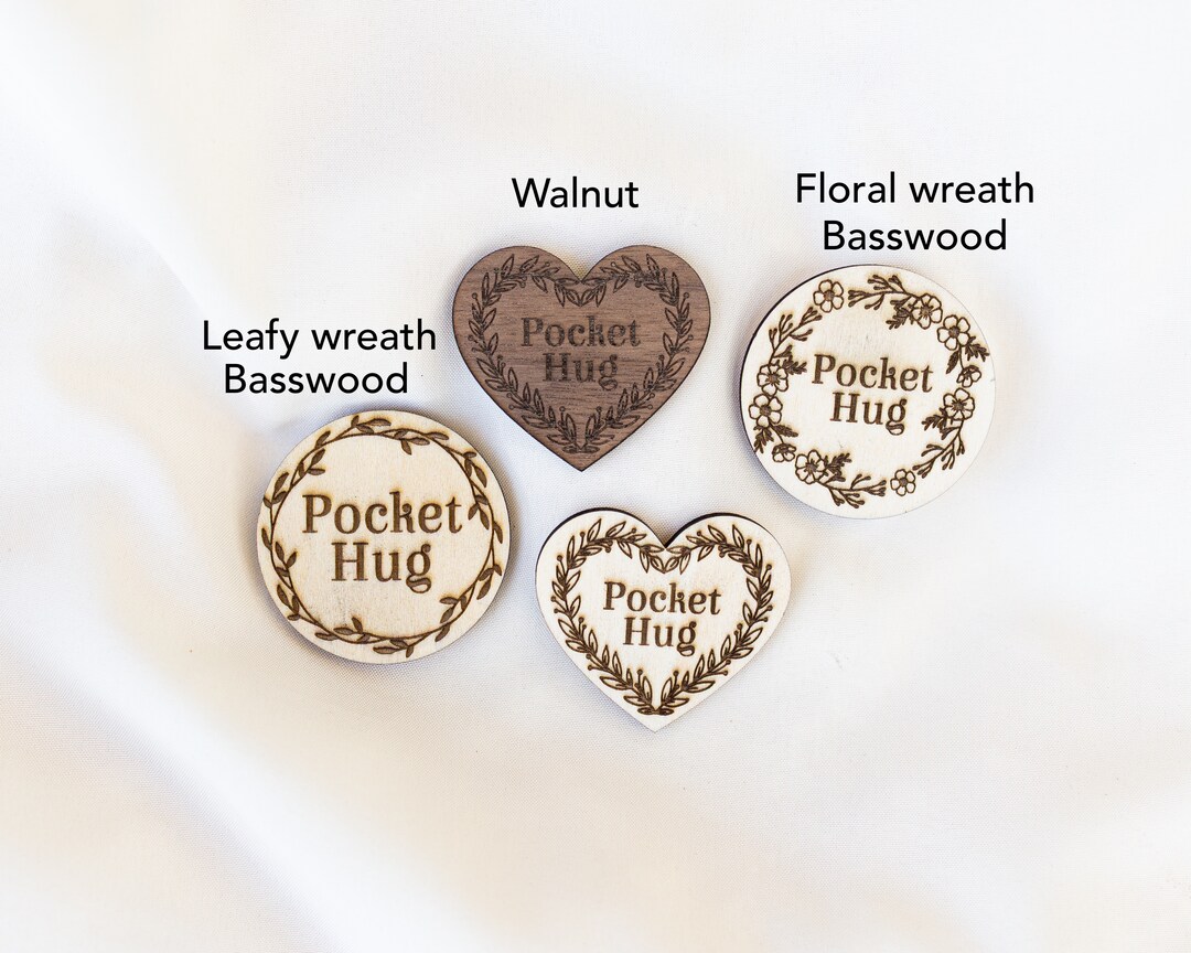 Aesnefe Pocket Hug Token & Keychain - Inspirational Mental Health Gift, Love Note For Him/Her, Stainless Steel